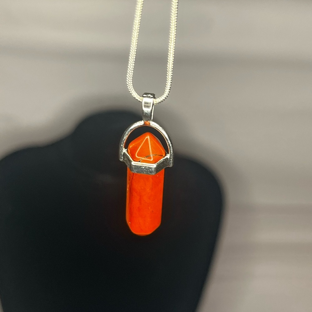 BOGO Orange Crystal Necklace